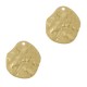 DQ Metal charm irregular 18x16mm Gold